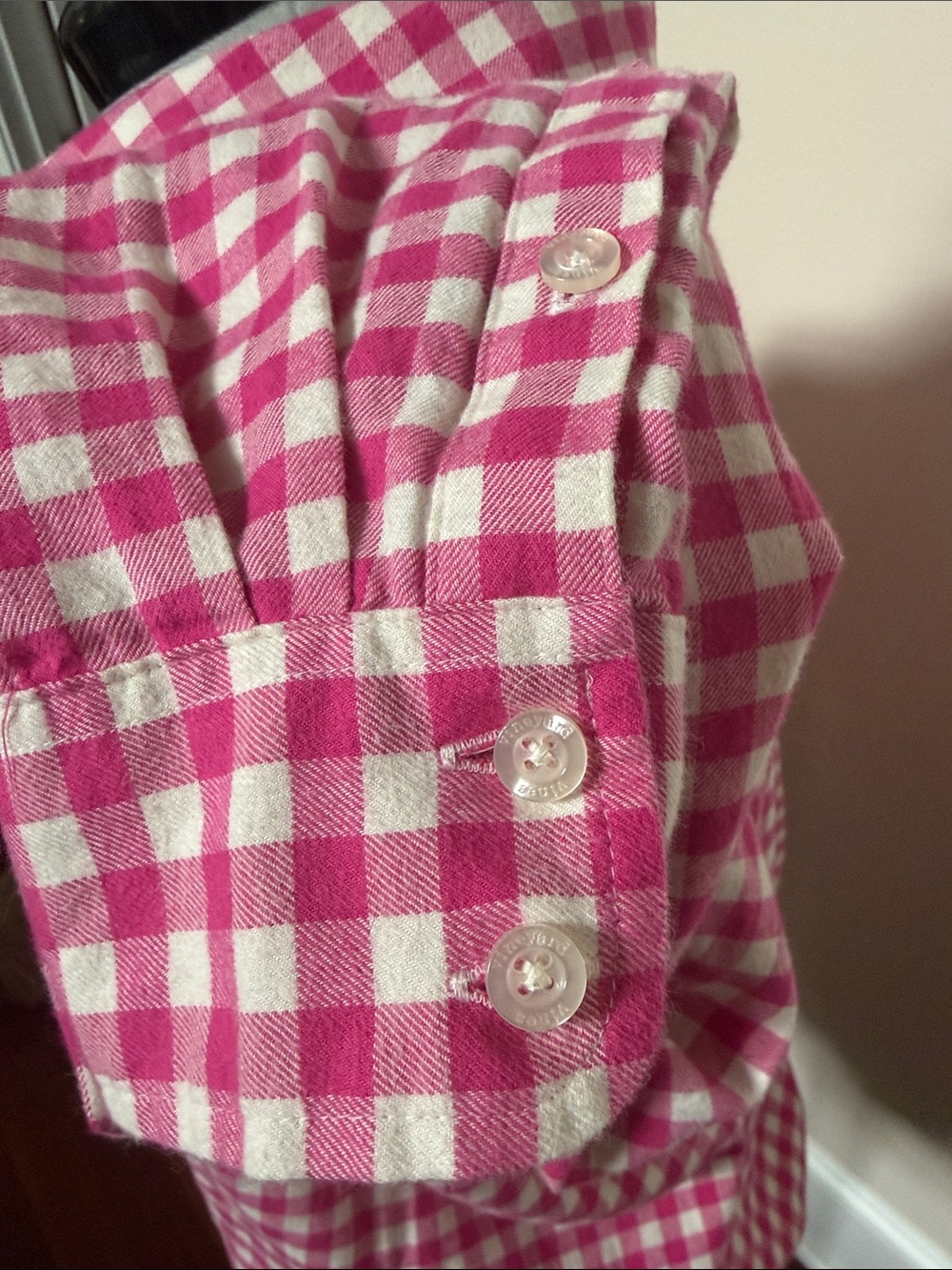 Vineyard Vines Pink and White Gingham Button-Down Shirt - Picture 5 of 9